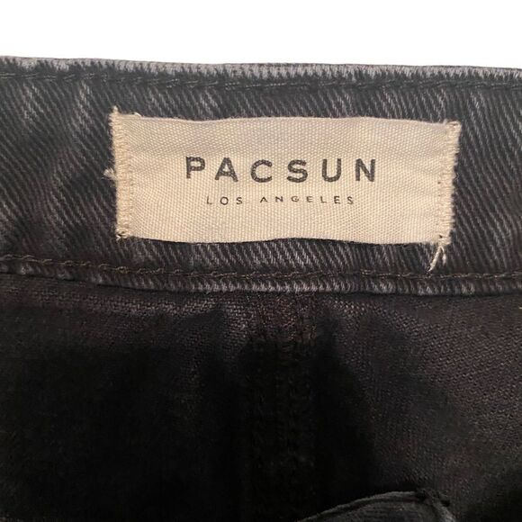 PacSun High Rise Festival Black Shorts Sz 27 - Picture 8 of 8